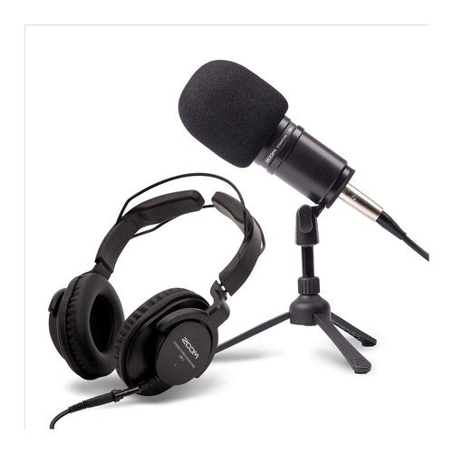 Microfono e cuffie Zoom Zdm 1 Podcast Mic Pack Nero Nero