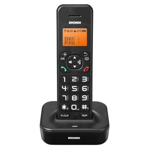 Brondi Bravo Star Telefono DECT Identificatore di chiamata Nero