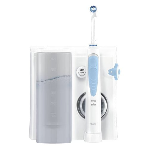 Oral-B Idropulsore Health Center Avanzato con 2 Beccucci Oxyjet, 2 Beccucci Con Getto D’acqua. 1 Idropulsore