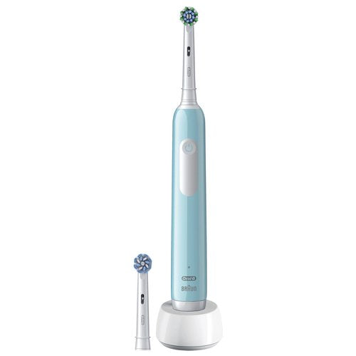 Oral-B Spazzolino Elettrico Ricaricabile Series 1 Blu con 2 Testine di Ricambio, 1 Spazzolino