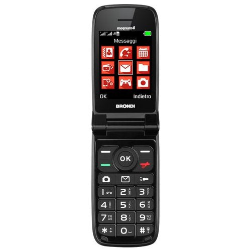 Brondi Magnum 4 7,11 cm (2.8") Rosso Telefono cellulare basico