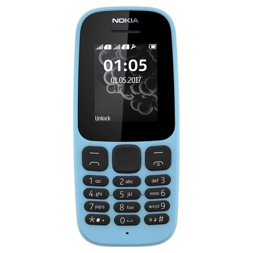 Cellulare Nokia 105 Dual Sim 2019 Blue Blue