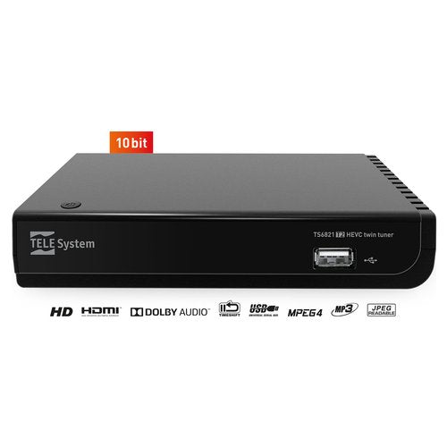 TELE System TS6821 Ethernet (RJ-45), Terrestre Full HD Nero