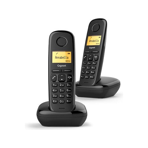 Gigaset A170 Duo Telefono analogico/DECT Identificatore di chiamata Nero