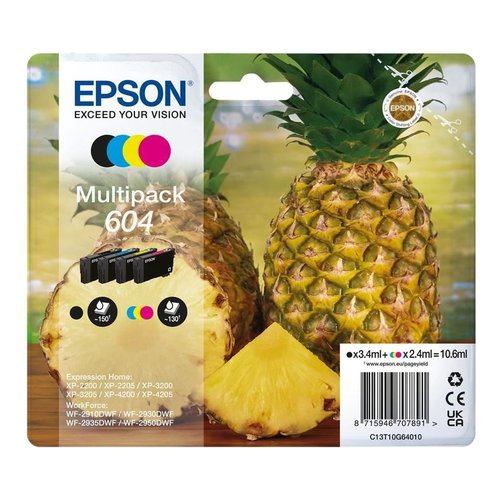 Set cartucce stampante Epson C13T10G64020 Multipack 604
