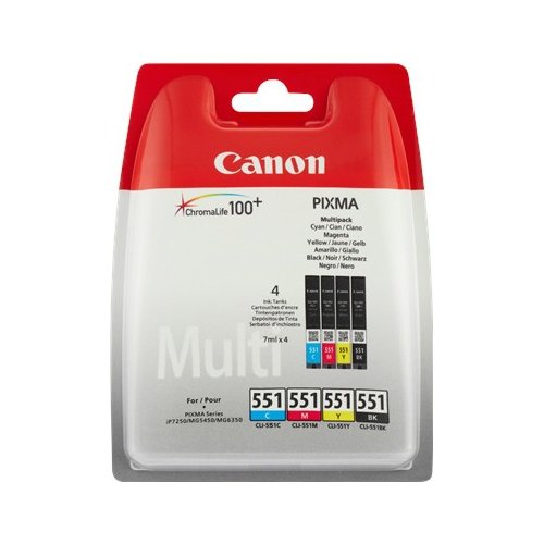 Set cartucce stampante Canon 6509B008 Multipack Cli 551