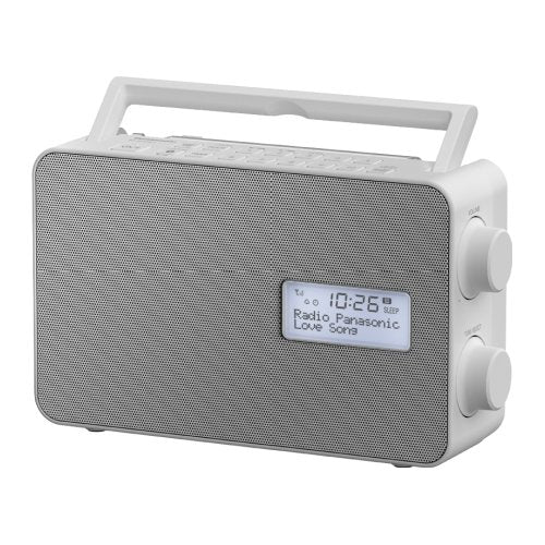 Panasonic RF-D30BTEG, DAB+ Radio Portatile Digitale Grigio, Bianco