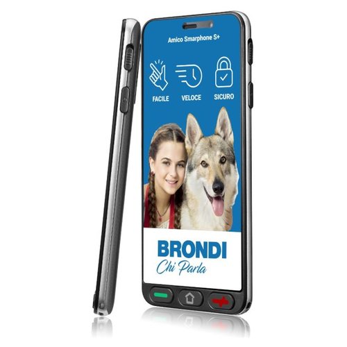 Brondi AMICO SMARTPHONE S+, 5.7", 4G, Nero