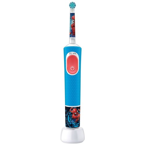 Oral-B Spazzolino Elettrico Ricaricabile Pro Kids con personaggi Marvel Spider-Man, 2 Testine, da 3 Anni In Su. 1 Spazzolino