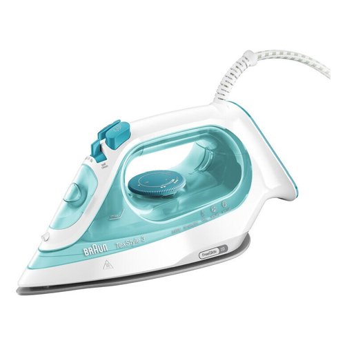 Braun SI 3041 GR Ferro a vapore Piastra in Ceramica 2350 W Turchese, Bianco