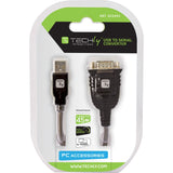 Techly Convertitore Adattatore da USB a Seriale in Blister (IDATA USB-SER-2T)