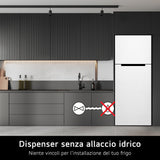 LG GTF744PZPED Frigorifero doppia porta, Classe E, 509L, Wi-Fi, Dispenser acqua, Inox