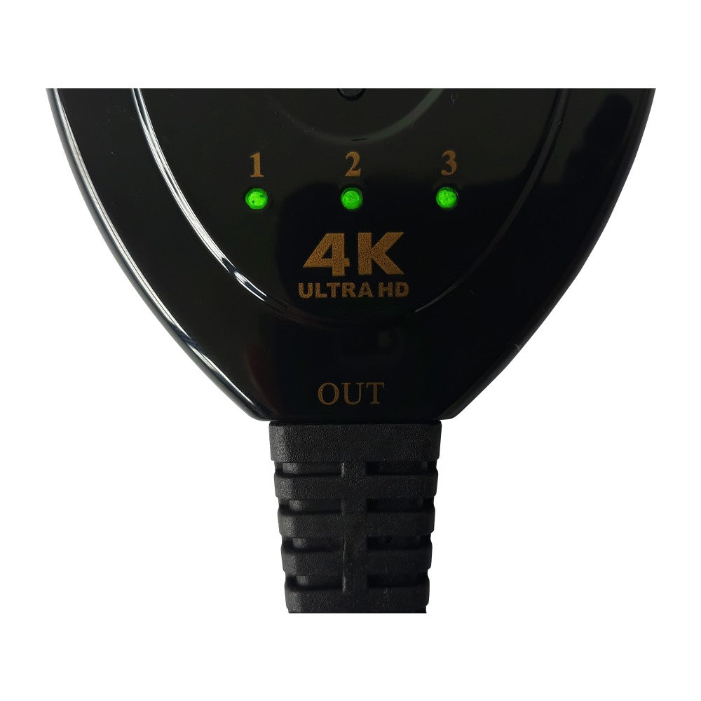 Techly IDATA HDMI-3F30 conmutador de vídeo