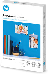 HP Carta fotografica Everyday, lucida, 200 g/m2, 10" x 15" (101 x 152 mm), 100 fogli