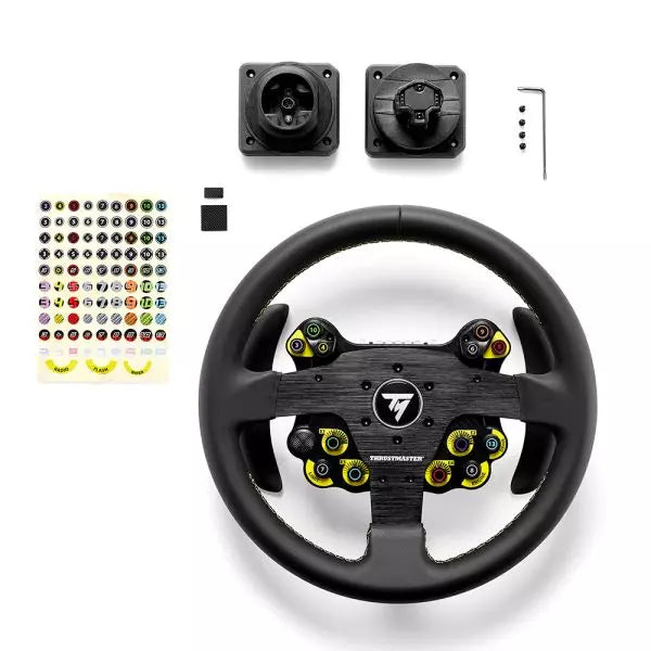 Thrustmaster Evo Racing 32R Leather Nero, Giallo Volante PC, PlayStation 4, PlayStation 5, Xbox, Xbox One