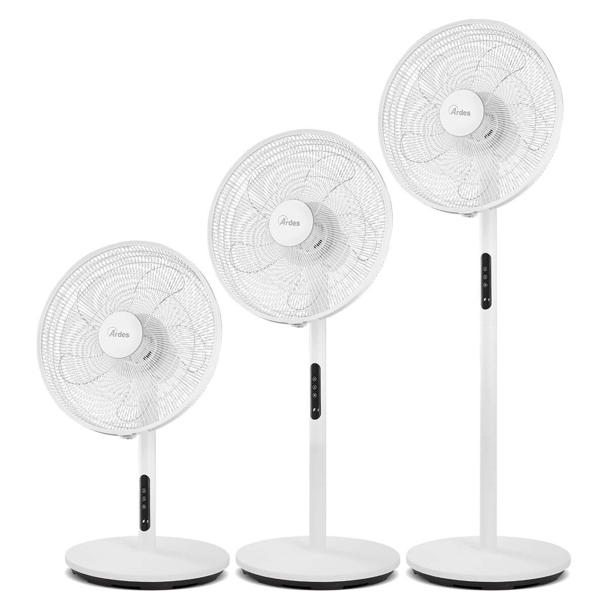 Ardes Ventilatore a piantana 3in1 regolabile in diametro 45 cm con telecomando