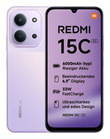 Xiaomi Redmi 15C 17,5 cm (6.9") 5G USB tipo-C 4 GB 128 GB 6000 mAh Viola