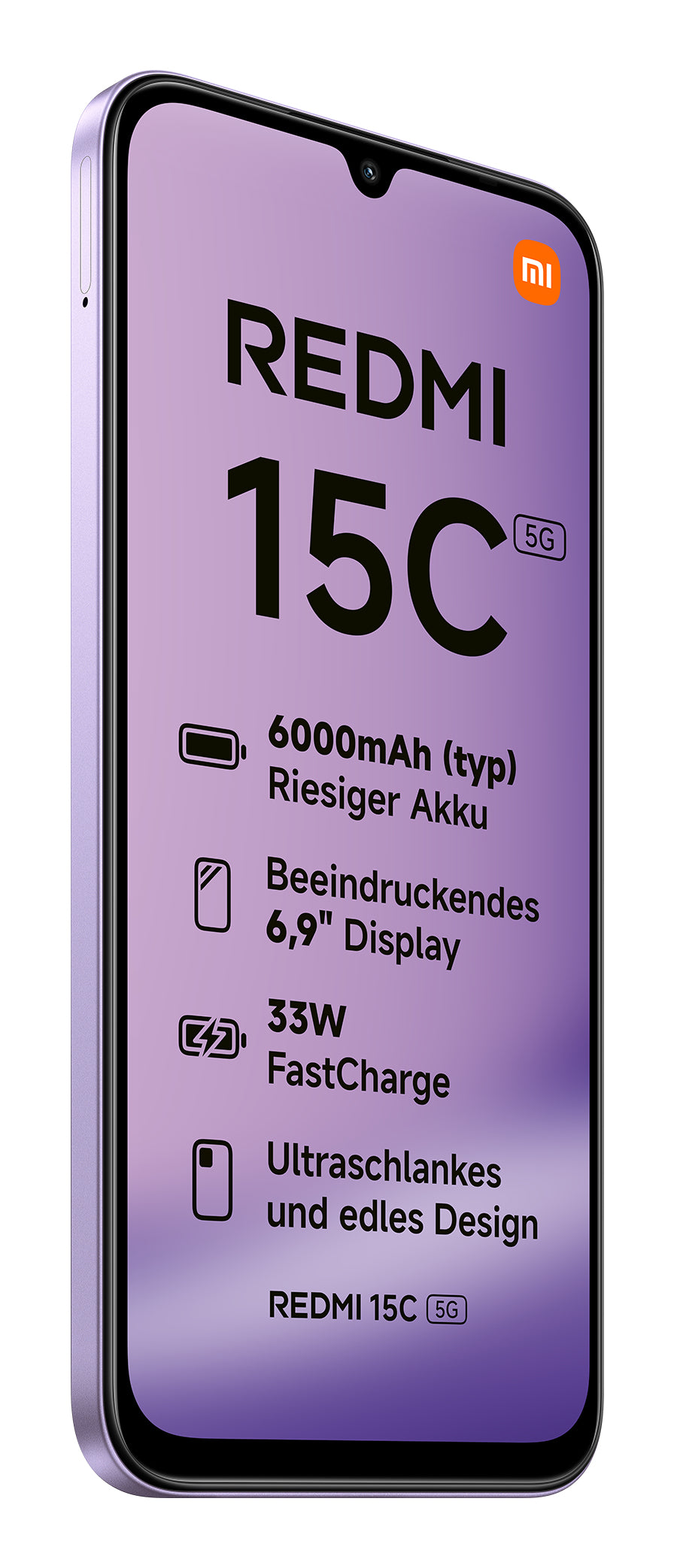Xiaomi Redmi 15C 17,5 cm (6.9") 5G USB tipo-C 4 GB 128 GB 6000 mAh Viola