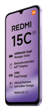 Xiaomi Redmi 15C 17,5 cm (6.9") 5G USB tipo-C 4 GB 128 GB 6000 mAh Viola