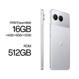 OnePlus Nord Nord4 Smartphone, Doppia fotocamera 50+8MP, Selfie 16MP, Display 6.74” 120HZ AMOLED FHD+, 5500mAh, RAM 16GB(Esp4GB/8GB/12GB)+ROM 512GB, [Versione Italia], Mercurial Silver