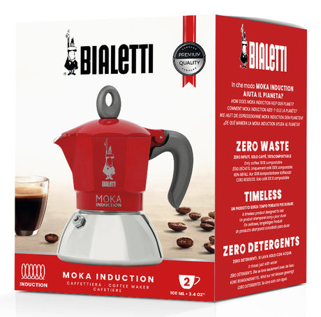Bialetti MOKA INDUCTION RED 2 TZ