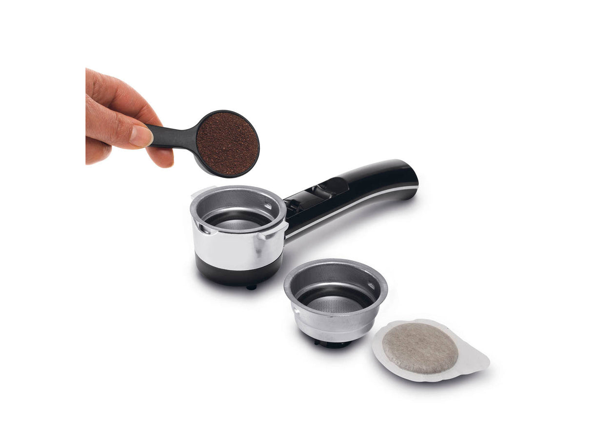 De’Longhi ICONA ECO311.W Macchina da Caffè Manuale Espresso e Cappuccino, Compatibile con Polvere o Cialde E.S.E., Spegnimento Automatico, Serbatoio Estraibile da 1.4L, Potenza 1100W, Bianco