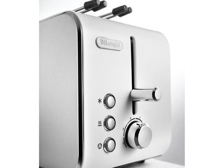 De’Longhi CTX 2203.W tostapane 2 fetta/e 550 W Argento, Bianco