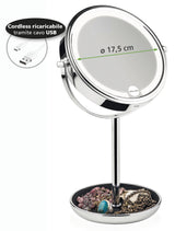 Macom Enjoy & Relax 233 specchietto per trucco Libera installazione Rotondo Cromo
