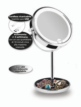 Macom Enjoy & Relax 233 specchietto per trucco Libera installazione Rotondo Cromo