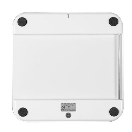 Macom Smart Body Scale Bilancia pesapersone elettronica con funzionamento senza batterie Quadrato Bianco