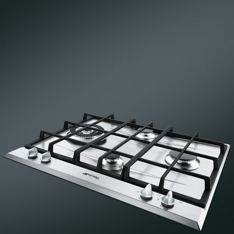 Smeg P261XGH piano cottura Acciaio inox Da incasso 60 cm Gas 4 Fornello(i)
