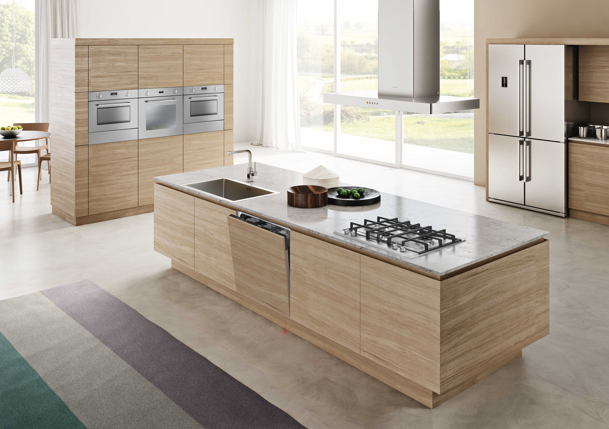 Smeg P261XGH piano cottura Acciaio inox Da incasso 60 cm Gas 4 Fornello(i)