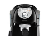 De’Longhi EC201.CD,B Macchina da Caffè Manuale Espresso e Cappuccino, Compatibile con Polvere o Cialde E.S.E., Spegnimento Automatico, Serbatoio Estraibile da 1L, Potenza 1100W, Nero