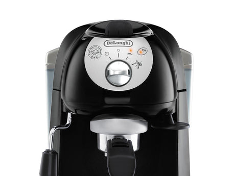 De’Longhi EC201.CD,B Macchina da Caffè Manuale Espresso e Cappuccino, Compatibile con Polvere o Cialde E.S.E., Spegnimento Automatico, Serbatoio Estraibile da 1L, Potenza 1100W, Nero