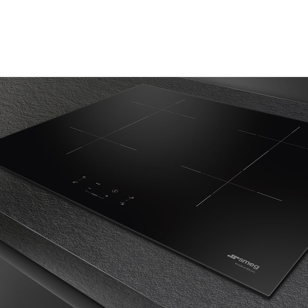 Smeg Universal Universale Piano di cottura SIB2641D Nero