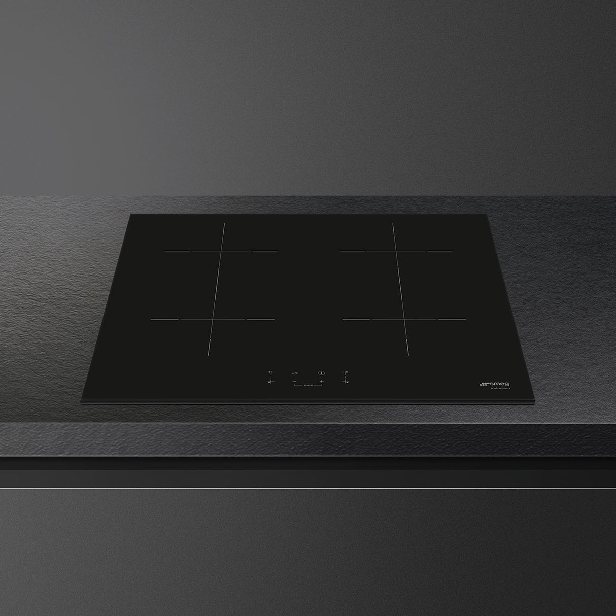 Smeg Universal Universale Piano di cottura SIB2641D Nero