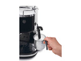 De’Longhi ICONA ECO311.BK Macchina da Caffè Manuale Espresso e Cappuccino, Compatibile con Polvere o Cialde E.S.E., Spegnimento Automatico, Serbatoio Estraibile da 1.4L, Potenza 1100W, Nero