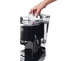 De’Longhi ICONA ECO311.BK Macchina da Caffè Manuale Espresso e Cappuccino, Compatibile con Polvere o Cialde E.S.E., Spegnimento Automatico, Serbatoio Estraibile da 1.4L, Potenza 1100W, Nero