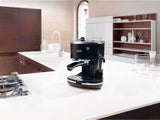 De’Longhi ICONA ECO311.BK Macchina da Caffè Manuale Espresso e Cappuccino, Compatibile con Polvere o Cialde E.S.E., Spegnimento Automatico, Serbatoio Estraibile da 1.4L, Potenza 1100W, Nero