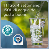 Brita Caraffa filtrante acqua Marella (2.4L) incl. 3 x filtri MAXTRA PRO All-in-1 che riduce cloro, calcare, PFAS e metalli - Eleganza e funzionalità