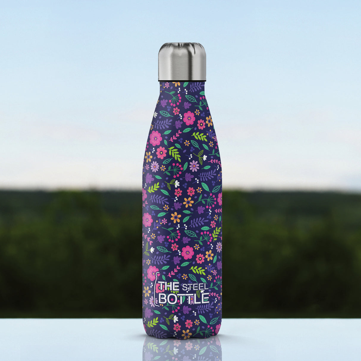The Steel Bottle Art Series #5 - Cartoon Flowers