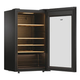 Haier Wine Bank 50 Serie 3 HWS34GGH1 Cantinetta vino con compressore Libera installazione Nero 34 bottiglia/bottiglie