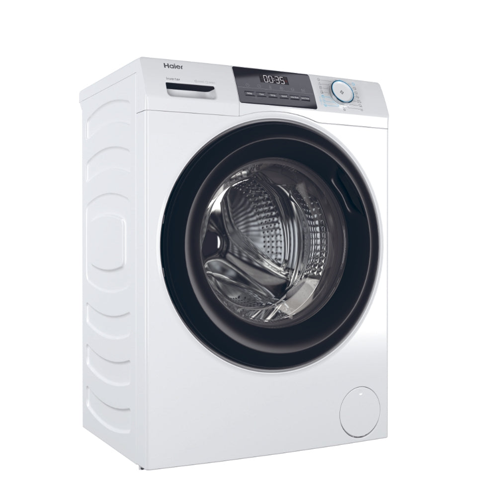 Haier I-Pro Serie 1 Serie 1, Lavatrice Carica Frontale 9 KG, 20% più efficente della classe A, 1400 giri, Bianco, Inverter, Refresh, HW90-BP14929A-S