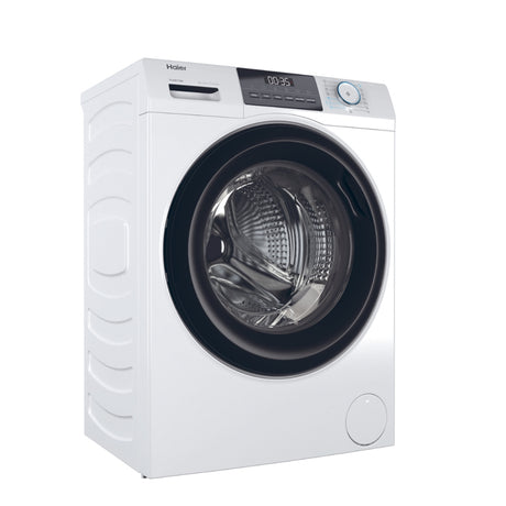 Haier I-Pro Serie 1 Serie 1, Lavatrice Slim 8 KG, 10% più efficente della classe A, 1400 giri, Bianco, Inverter, Refresh, HW80-BP14929A-S