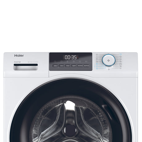 Haier I-Pro Serie 1 Serie 1, Lavatrice Slim 8 KG, 10% più efficente della classe A, 1400 giri, Bianco, Inverter, Refresh, HW80-BP14929A-S