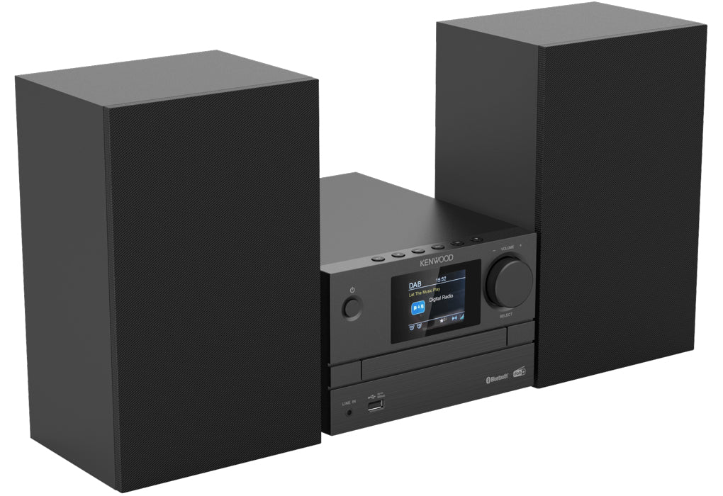 Kenwood M-525DAB set audio da casa Microsistema audio per la casa 7 W Nero