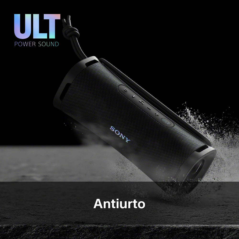 Sony ULT FIELD 1 - Speaker portatile wireless Bluetooth con ULT POWER SOUND, bassi potenti, IP67, impermeabile, antipolvere, antiurto, batteria da 12 ore, qualità chiamata chiara, anche da esterno, viaggio