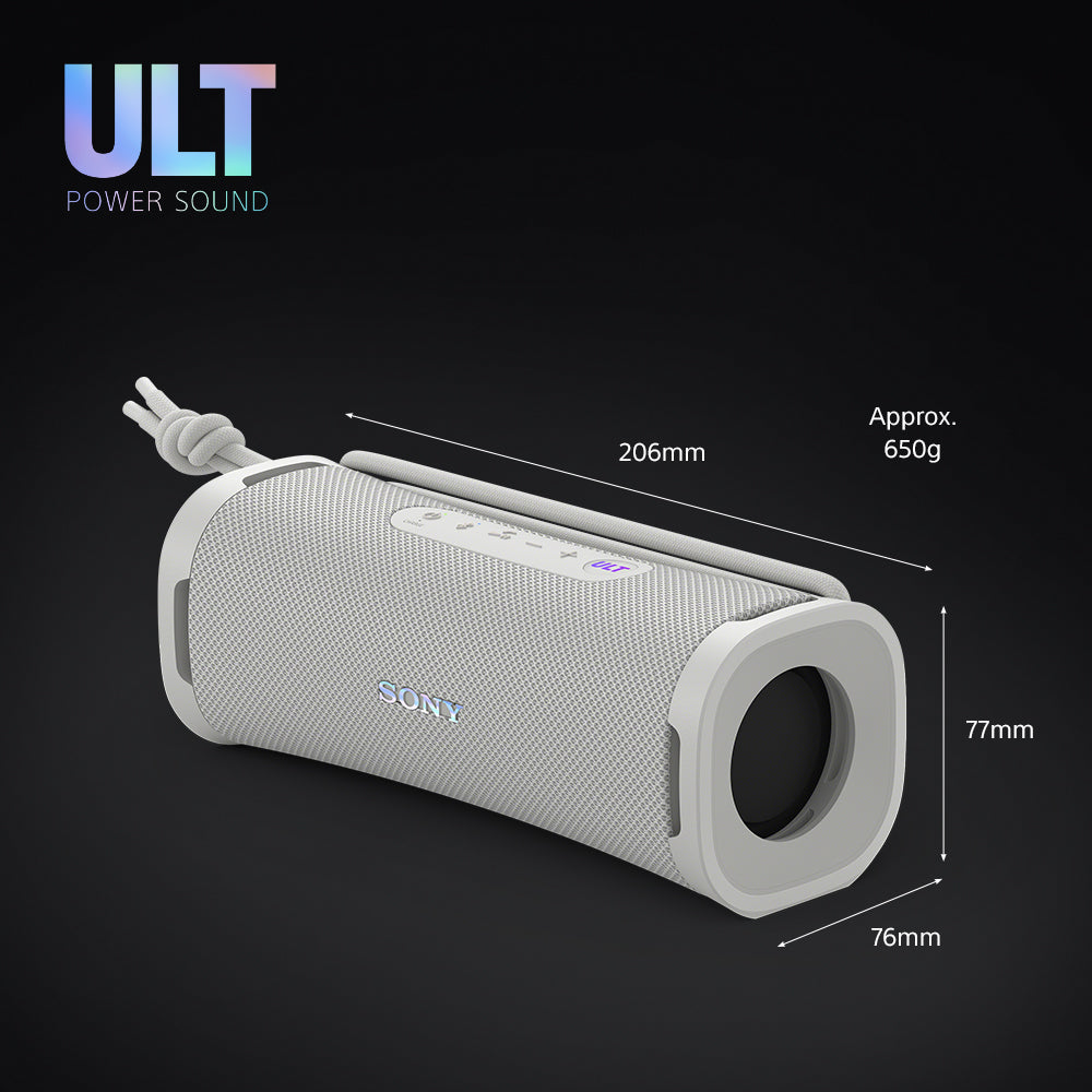 Sony ULT FIELD 1 - Speaker portatile wireless Bluetooth con ULT POWER SOUND, bassi potenti, IP67, impermeabile, antipolvere, antiurto, batteria da 12 ore, qualità chiamata chiara, anche da esterno, viaggio