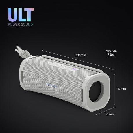 Sony ULT FIELD 1 - Speaker portatile wireless Bluetooth con ULT POWER SOUND, bassi potenti, IP67, impermeabile, antipolvere, antiurto, batteria da 12 ore, qualità chiamata chiara, anche da esterno, viaggio