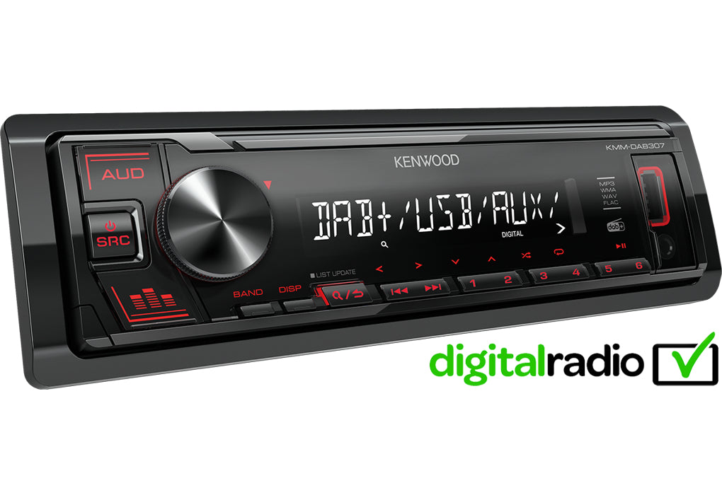 Kenwood KMM-DAB307AO Ricevitore multimediale per auto Nero 200 W